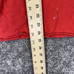 Vintage Stedman Shirt Mens Large Red Blank Distressed Tee USA Casual Workwear