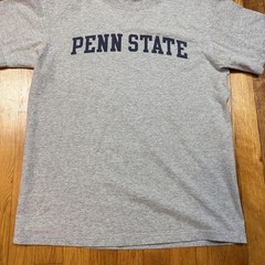 Vintage 90s Yikes Graphic T Mens M Gray Penn State University Cotton Blend