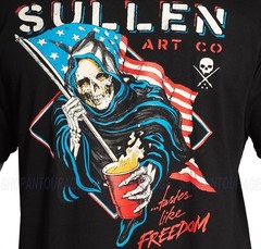 Sullen Tastes Like Freedom Premium Fit SCM7427 New Short Sleeve T-shirt For Men