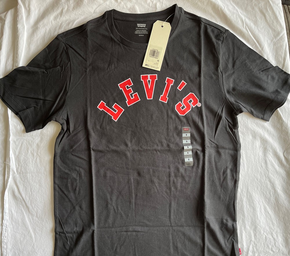 NWT Men’s Levi’s Classic Logo T-shirt. Sz Small & Black Retail $24.50