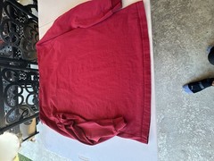 Carhartt Men’s K126 Loose Fit Heavyweight Long Sleeve Pocket T-Shirt Red
