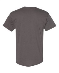 Hanes 5170 5XL EcoSmart Crewneck Short Sleeve Tee Pit to Pit 31″ Smoke Gray