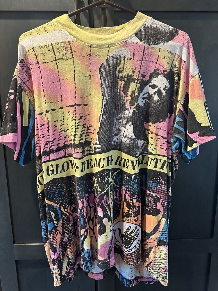 Vintage 1988 Body Glove Beach Volleyball Revolution Shirt Men’s S * Fits L & XL