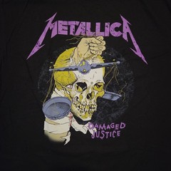 Free SAME DAY SHIPPING Brand New METALLICA Damaged Justice w/Back Print XL
