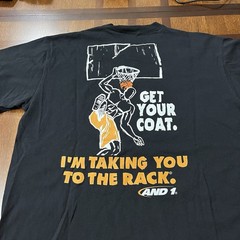 Vintage And1 Trash Talk Shirt And 1 Basketball Get Your Coat YXL Boxy Adult Lrg