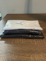 Old Navy Men’s Crew Neck Solid Short Sleeve T-Shirt Lot 3 Black/White