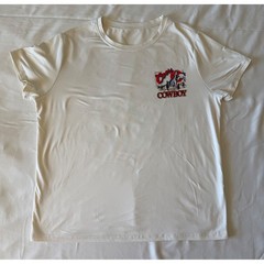 Coors Cowboy Graphic T-Shirt Mens XL Cream Western Bucking Bronco Short Sleeve