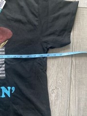The Smurfs “Chillin” Graphic T-Shirt Medium Black Mushroom Brisco Brands Sleepy