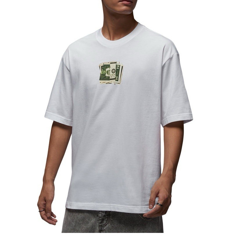 Jordan Jumpman Air Jordan Graphic Print T-Shirt White Men’s L Short Sleeve