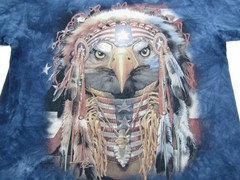 The Mountain T-Shirt Mens XL American War Eagle Native American Southwestern Tee