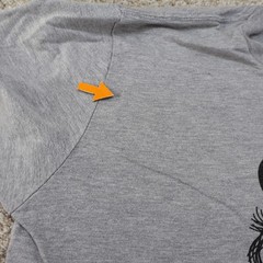 DC Nuthouse Ride or Abide Graphic T-Shirt Mens Medium Gray (see photo for flaw)