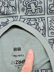 Keith Haring SPRZNY MOMA Graphic T-Shirt Medium Grn / Blu Short Sleeve Pop Art