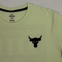 Under Armour Project Rock T Shirt Mens S Green Brahma Bull Payoff Graphic Tee