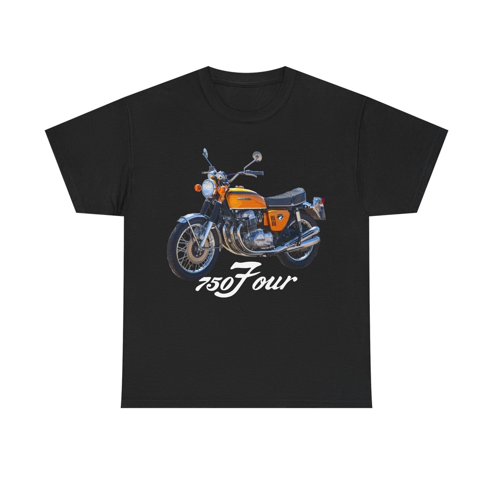 CB750 Four K0 Gold Classic Honda Japanese Motorcycle T Shirt , Printed in USA