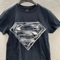 Official DC Comics Superman Men Adults Black Steel Contrast Graphic T-Shirt S