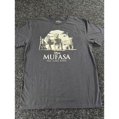 Disney Mufasa The Lion King Mens Large Black Graphic T-Shirt 100% Cotton