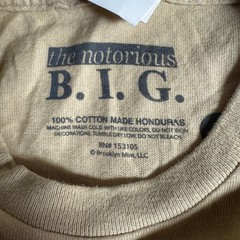 Notorious BIG Biggie Smalls Graphic T-Shirt Brooklyn Mint Tan Mens Large
