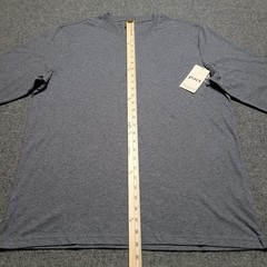 Pact Shirt Mens Large Gray Organic Cotton Softspun Long Sleeve Henley Casual