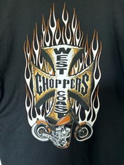 West Coast Choppers Men’s Motorcycle Iron Cross Graphic T-Shirt