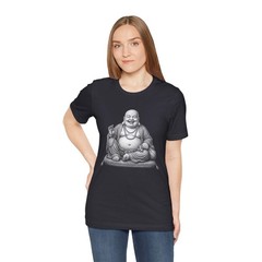 Laughing Buddha T-Shirt | Happy Budai Hotei Zen Buddhism Graphic Tee Shirt