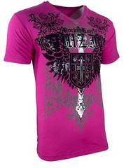 Raw State by Affliction Men’s T-Shirt Harlow Biker Cross Y2K S-5XL