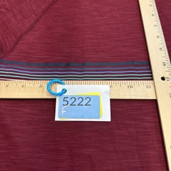 New Marine Layer Air Tee Shirt Mens XL Archive Midweight Crew Burgundy Striped