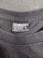 Gemrock Men size XL Black Short Sleeve Crew Neck T-Shirt