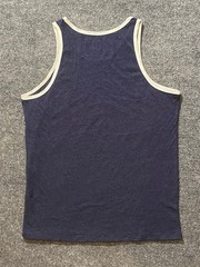 FIFTHSUN Tank Top Mens M Navy White American Beer Pong Cup Flag Graphic 4thJuly