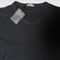 Buck Mason Black Slub Tall Curved Hem Tee Mens Size XL 100% Cotton USA NWT