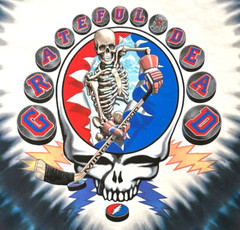 Grateful Dead SYF Hockey Front/Back Graphic Liquid Blue T-Shirt Tie Dye 2XL New