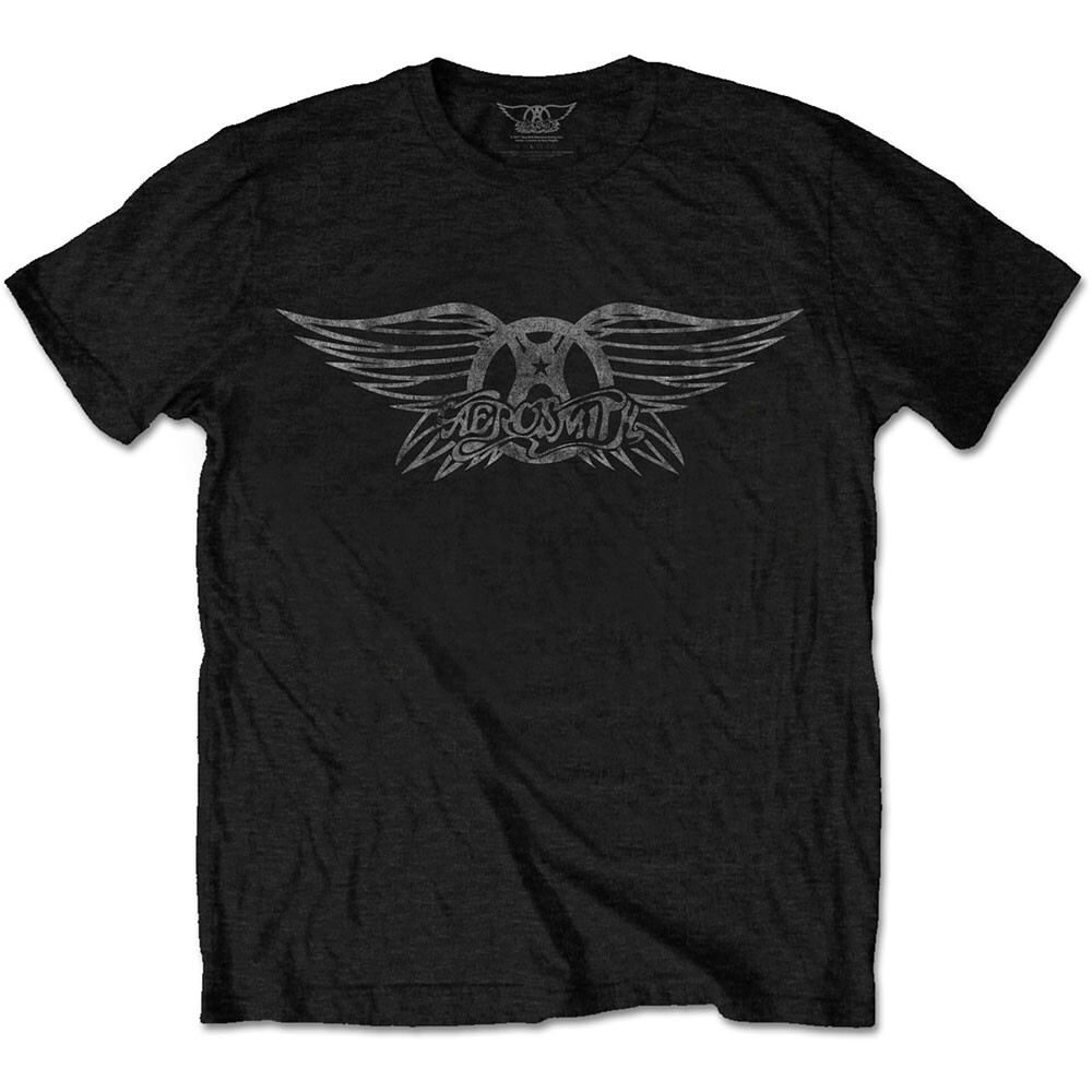 Aerosmith – Vintage Logo – Black T-shirt