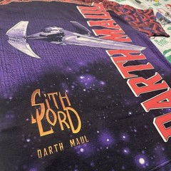 Vintage Star Wars Darth Maul All Over Print Lee Sport Mens Large