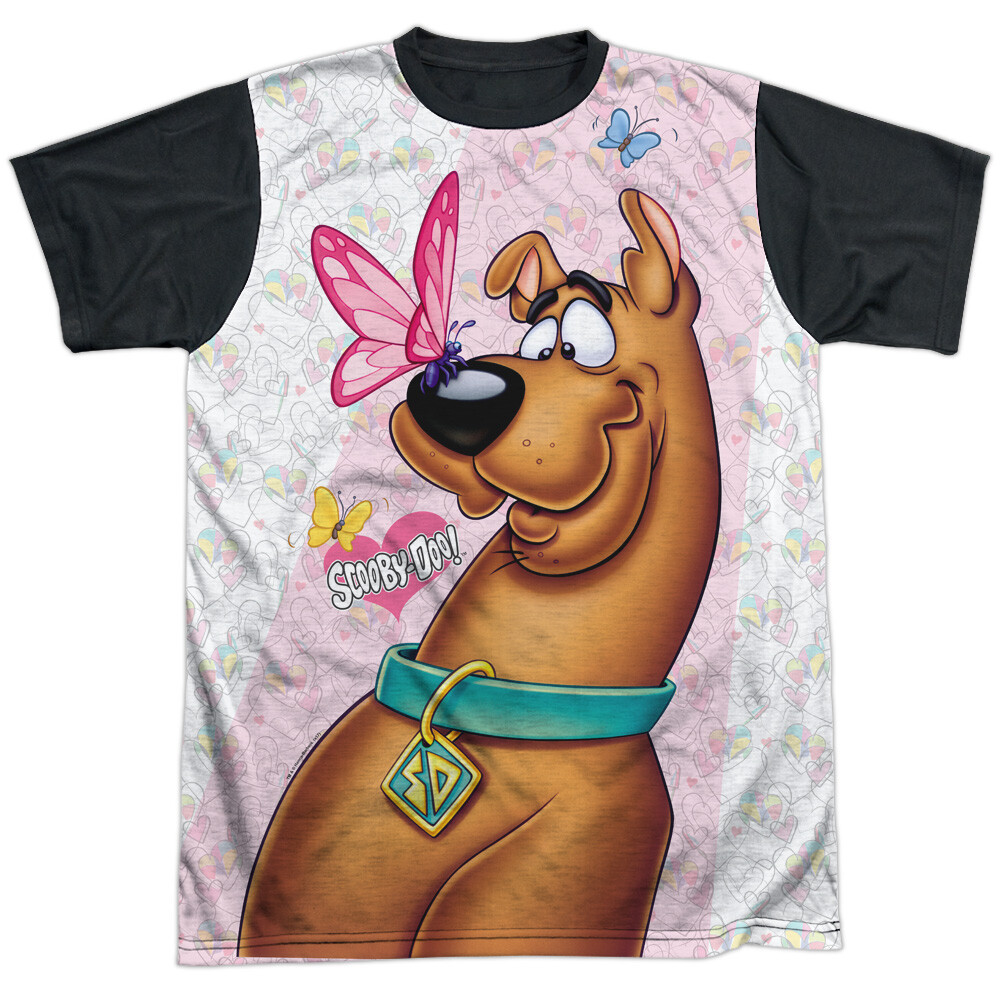 Scooby Doo Butterfly Adult Halloween Costume T Shirt (Black Back), S-3XL