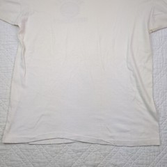 VTG Champion Bradley Uni White Ringer Tee Size XL Made in USA Single Stitch