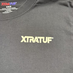 XTRATUF Marty Porthole T-Shirt Mens M Graphic Logo Black Cotton Crew Neck XAT000