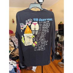 ASAP Rocky Shirt ASAP Mob Too Cozy Tour Tee Concert Merch A$AP Size MEDIUM