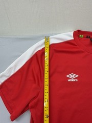 Umbro Unisex Red Football Shirt Short Sleeve Size L
