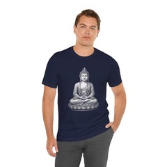 Meditating Buddha Lotus T-Shirt | Zen Spiritual Buddhist Graphic Tee