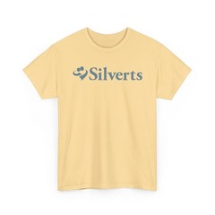 Silverts T-Shirt Blue Senior Care Adaptive Clothing Brand Logo Tee