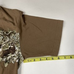 Vintage Bluff Creek Outfitters Men’s Graphic Tshirt Medium Casual Formal Deer