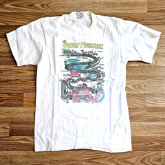 Vintage 80s Boston Marathon Running T Shirt Size M Single Stitch