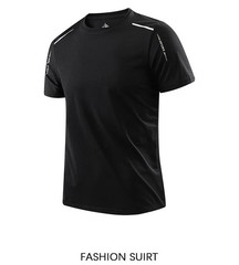 Men’s Quick Dry Sports T Shirt Breathable Running Gym Hiking Fishing Short Sleev