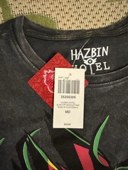 NEW HAZBIN HOTEL ALASTOR MUSCLE TANK – SIZE MEDIUM – HOT TOPIC – WITH TAGS