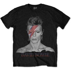 David Bowie Aladdin Sane T-Shirt Black New