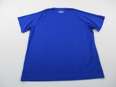 Under Armour Shirt Mens Large Blue Heatgear Athletic Casual Short Sleeve