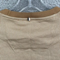 Boss T Shirt Mens Medium Beige Textured Preppy Academia Travel Business Casual