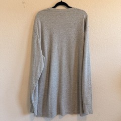 Polo Ralph Lauren Embroidered Bear Gray Waffle Thermal Long Sleeve Shirt Mens 3X