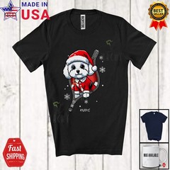 Custom Name Maltipoos Santa Going Out Zipper; Christmas Pajama Family T-Shirt