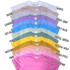 80/20 Polyester Adult Crew Neck Short Sleeves T-Shirt, Colored Sublimation Shirt