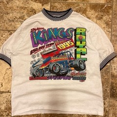 1995 Eldora Speedway Kings Royal Racing T-Shirt Featuring Bold Front and Back XL